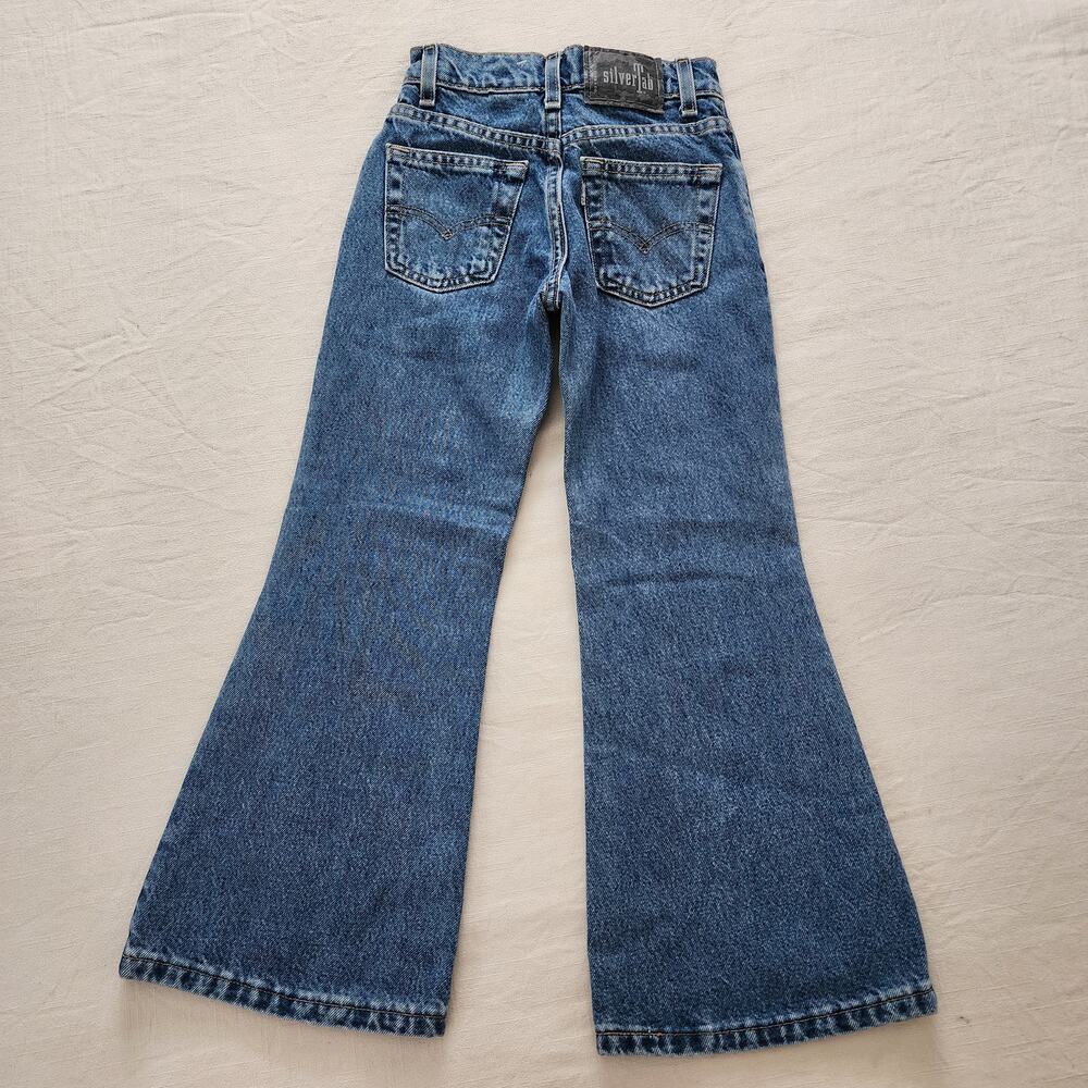 Vintage Levi's Flared Butterfly Jeans kids 7 - Picture 4 of 10